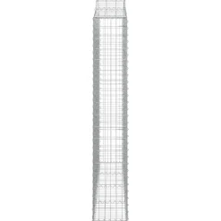 Clearance FinePRICE Kaareva kivikori 200x50x40/60 cm galvanoitua rautaa