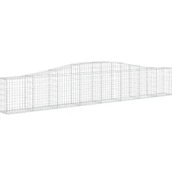 Clearance FinePRICE Kaareva kivikori 200x50x40/60 cm galvanoitua rautaa