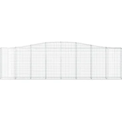 Clearance FinePRICE Kaareva kivikori 200x50x40/60 cm galvanoitua rautaa