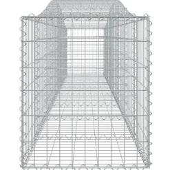 Clearance FinePRICE Kaareva kivikori 200x50x40/60 cm galvanoitua rautaa