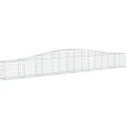 Clearance FinePRICE Kaareva kivikori 200x50x40/60 cm galvanoitua rautaa