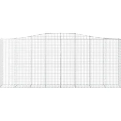 Clearance FinePRICE Kaareva kivikori 200x50x40/60 cm galvanoitua rautaa