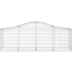 Clearance FinePRICE Kaareva kivikori 200x50x40/60 cm galvanoitua rautaa