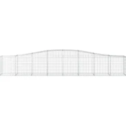 Clearance FinePRICE Kaareva kivikori 200x50x40/60 cm galvanoitua rautaa