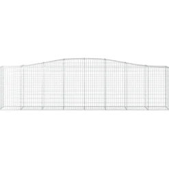 Clearance FinePRICE Kaareva kivikori 200x50x40/60 cm galvanoitua rautaa