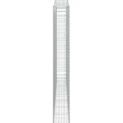 Clearance FinePRICE Kaareva kivikori 200x50x40/60 cm galvanoitua rautaa
