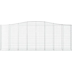 Clearance FinePRICE Kaareva kivikori 200x50x40/60 cm galvanoitua rautaa