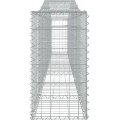 Clearance FinePRICE Kaareva kivikori 200x50x40/60 cm galvanoitua rautaa