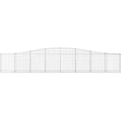 Clearance FinePRICE Kaareva kivikori 200x50x40/60 cm galvanoitua rautaa