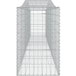 Clearance FinePRICE Kaareva kivikori 200x50x40/60 cm galvanoitua rautaa
