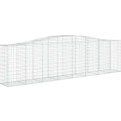Clearance FinePRICE Kaareva kivikori 200x50x40/60 cm galvanoitua rautaa