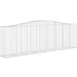 Clearance FinePRICE Kaareva kivikori 200x50x40/60 cm galvanoitua rautaa