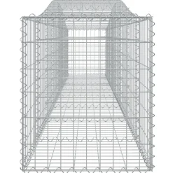 Clearance FinePRICE Kaareva kivikori 200x50x40/60 cm galvanoitua rautaa