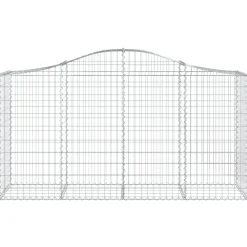 Clearance FinePRICE Kaareva kivikori 200x50x40/60 cm galvanoitua rautaa