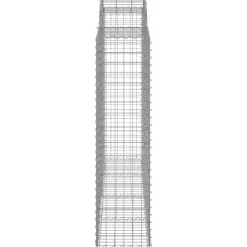 Best FinePRICE Kaareva kivikori 200x30x140/160 cm galvanoitu rauta (53487)