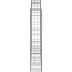 Best FinePRICE Kaareva kivikori 200x30x140/160 cm galvanoitu rauta (53487)