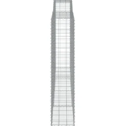 Best FinePRICE Kaareva kivikori 200x30x140/160 cm galvanoitu rauta (53487)
