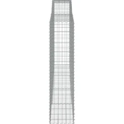 Best FinePRICE Kaareva kivikori 200x30x140/160 cm galvanoitu rauta (53487)