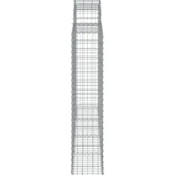 Best FinePRICE Kaareva kivikori 200x30x140/160 cm galvanoitu rauta (53487)