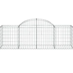 Best FinePRICE Kaareva kivikori 200x30x140/160 cm galvanoitu rauta (53487)
