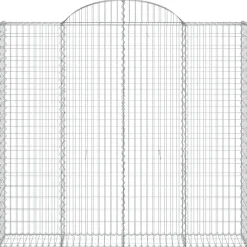 Sale FinePRICE Kaarevat kivikorit 2 kpl 200x30x40/60 cm galvanoitu rauta (46047)