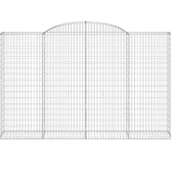 Sale FinePRICE Kaarevat kivikorit 2 kpl 200x30x40/60 cm galvanoitu rauta (46047)