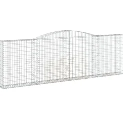 Sale FinePRICE Kaarevat kivikorit 2 kpl 200x30x40/60 cm galvanoitu rauta (46047)
