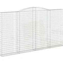 Sale FinePRICE Kaarevat kivikorit 2 kpl 200x30x40/60 cm galvanoitu rauta (46047)