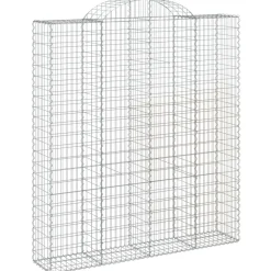 Sale FinePRICE Kaarevat kivikorit 2 kpl 200x30x40/60 cm galvanoitu rauta (46047)