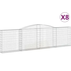 Sale FinePRICE Kaarevat kivikorit 2 kpl 200x30x40/60 cm galvanoitu rauta (46047)