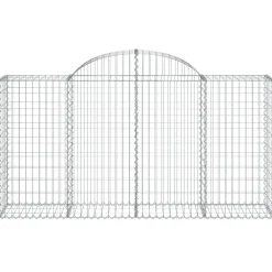 Sale FinePRICE Kaarevat kivikorit 2 kpl 200x30x40/60 cm galvanoitu rauta (46047)
