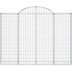 Sale FinePRICE Kaarevat kivikorit 2 kpl 200x30x40/60 cm galvanoitu rauta (46047)
