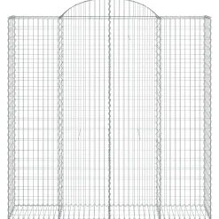 Sale FinePRICE Kaarevat kivikorit 2 kpl 200x30x40/60 cm galvanoitu rauta (46047)
