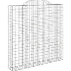 Sale FinePRICE Kaarevat kivikorit 2 kpl 200x30x40/60 cm galvanoitu rauta (46047)