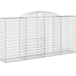 Sale FinePRICE Kaarevat kivikorit 2 kpl 200x30x40/60 cm galvanoitu rauta (46047)