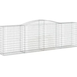Sale FinePRICE Kaarevat kivikorit 2 kpl 200x30x40/60 cm galvanoitu rauta (46047)