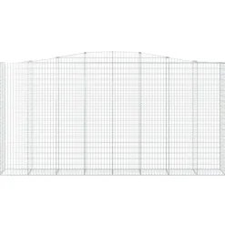 Online FinePRICE Kaarevat kivikorit 2 kpl 400x50x200/220 cm galvanoitu rauta (46021)