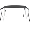 Online FinePRICE 3-kaarinen bimini-kate, antrasiitti 183x180x137 cm