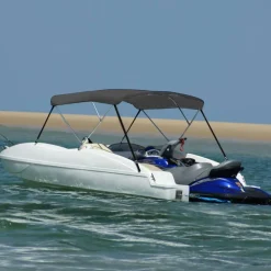FinePRICE 3-kaarinen bimini-kate, antrasiitti 183x140x137 cm
