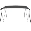 Hot FinePRICE 3-kaarinen bimini-kate, antrasiitti 183x196x137 cm