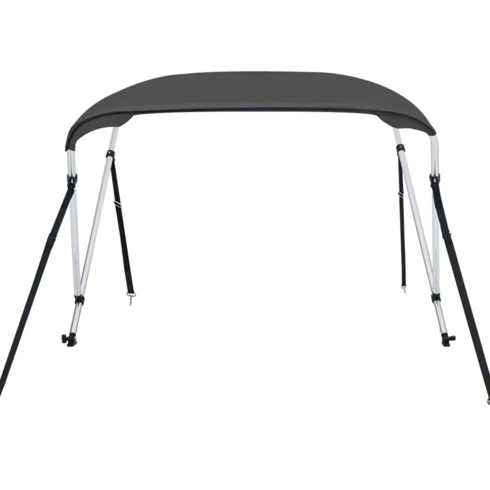 Best FinePRICE 2-kaarinen bimini-kate, antrasiitti 150x120x110 cm
