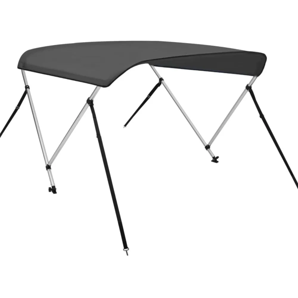 Best FinePRICE 2-kaarinen bimini-kate, antrasiitti 150x120x110 cm