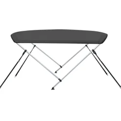 Best FinePRICE 2-kaarinen bimini-kate, antrasiitti 150x120x110 cm