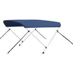 Online FinePRICE 2-kaarinen bimini-kate, laivastonsininen150x120x110 cm
