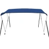 Outlet FinePRICE 3-kaarinen bimini-kate, sininen, 183x180x137 cm
