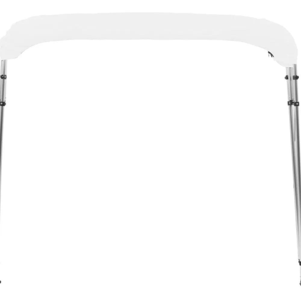 Discount FinePRICE 4-kaarinen bimini-kate valkoinen 243x210x117 cm