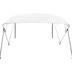 Clearance FinePRICE 4-kaarinen bimini-kate valkoinen 243x180x117 cm