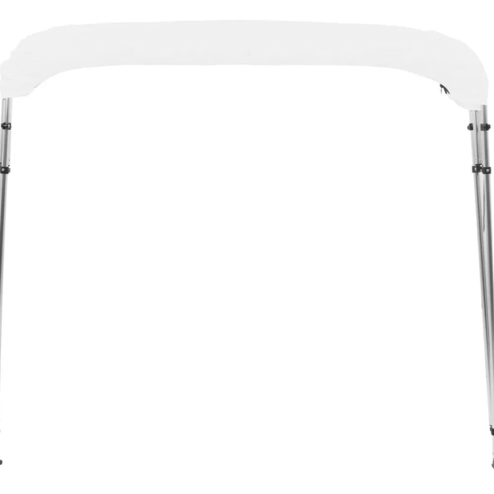 Clearance FinePRICE 4-kaarinen bimini-kate valkoinen 243x180x117 cm
