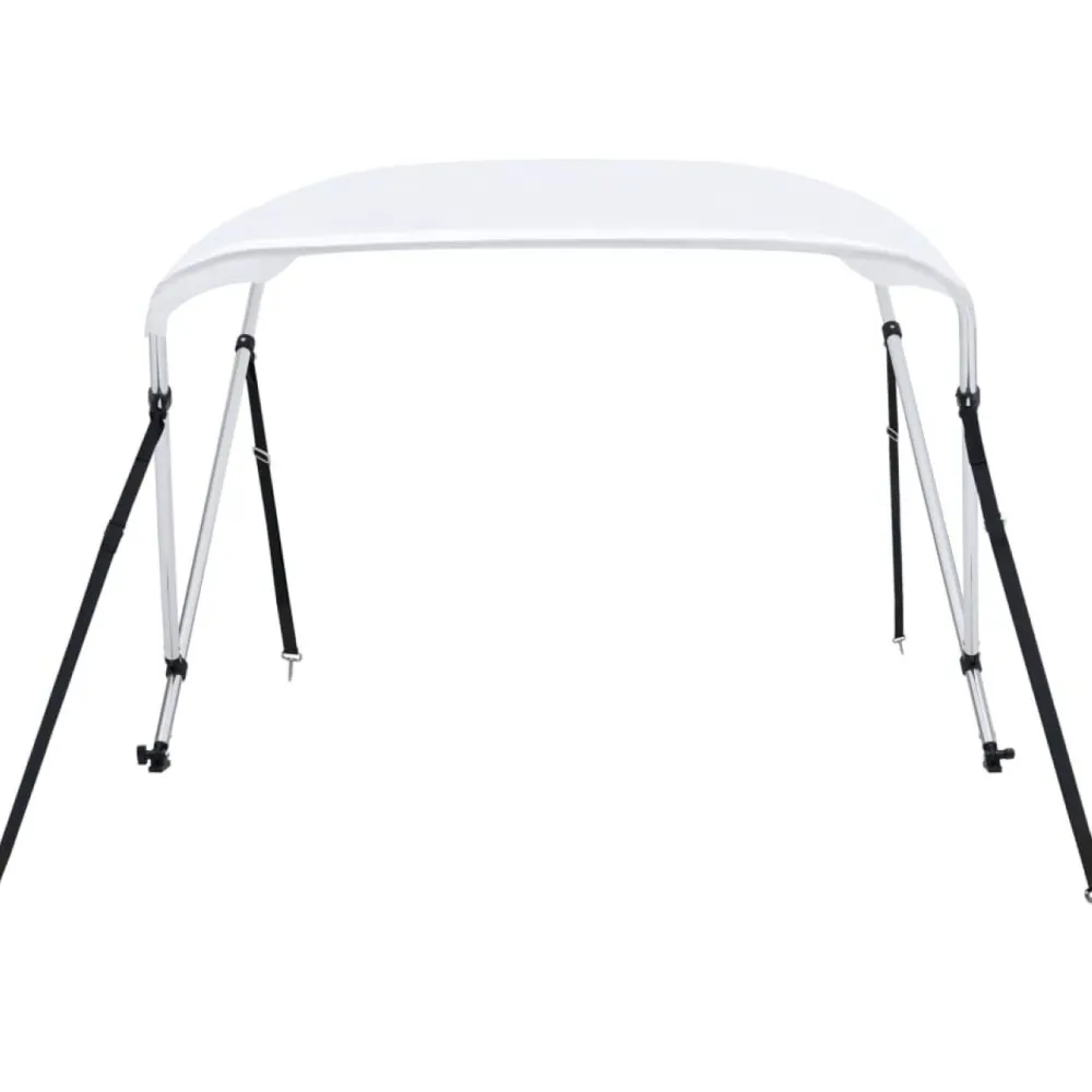 Outlet FinePRICE 2-kaarinen bimini-kate, valkoinen 150x120x110 cm