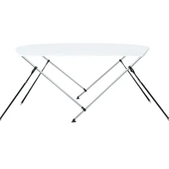 Outlet FinePRICE 2-kaarinen bimini-kate, valkoinen 150x120x110 cm